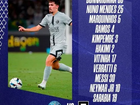 Con Messi: alineaciones para PSG vs Gamba Osaka