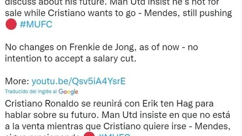 Empieza el final de la novela CR7