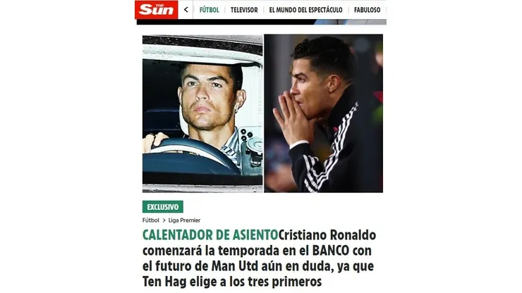 Ten Hag le baja el pulgar a Cristiano