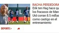 El castigo de Ten Hag a sus jugadores tras la goleada en Brentford