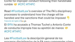 ¿Qué sanciones pueden recibir Tuchel y Conte por su enfrentamiento?