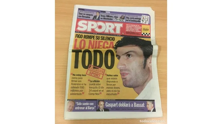 El Caso Figo: reacciones en un Barcelona que estalló como nunca