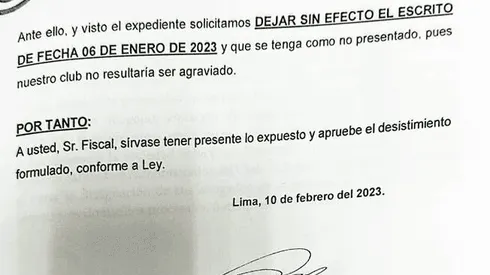 Universitario de Deportes dejó atrás su denuncia contra la FPF