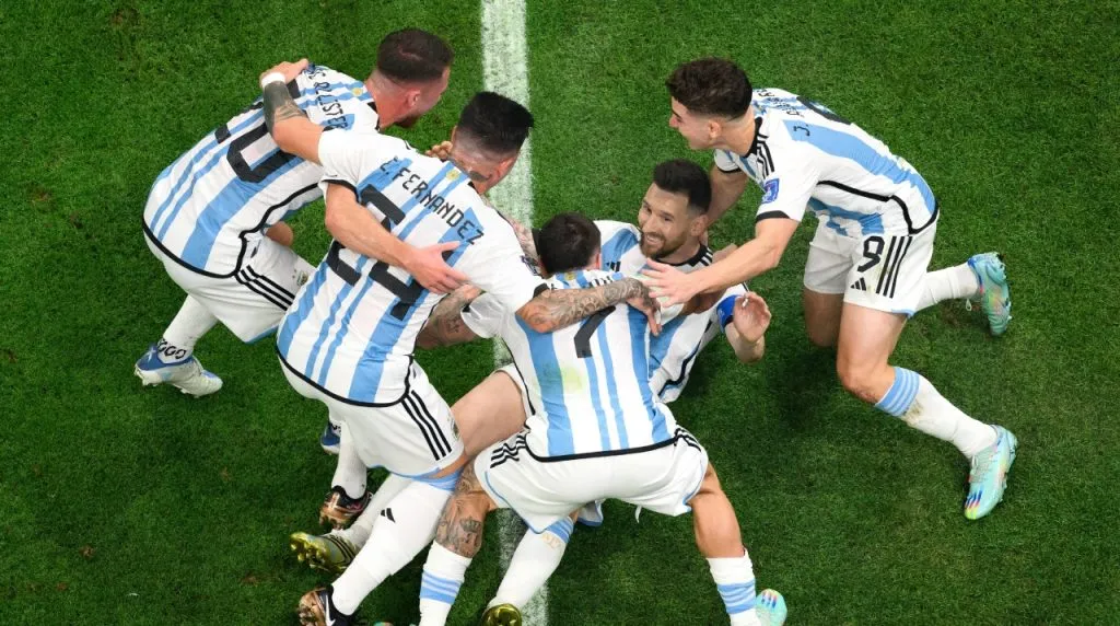 Lionel Messi, Argentina celebrate