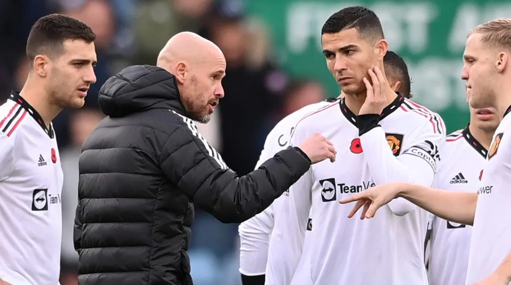 Erik ten Hag and Cristiano Ronaldo