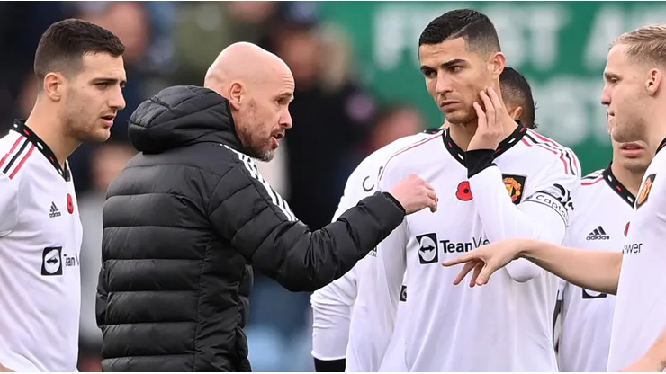 Erik ten Hag and Cristiano Ronaldo