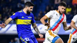 Nicolas Orsini of Boca Juniors against Arsenal