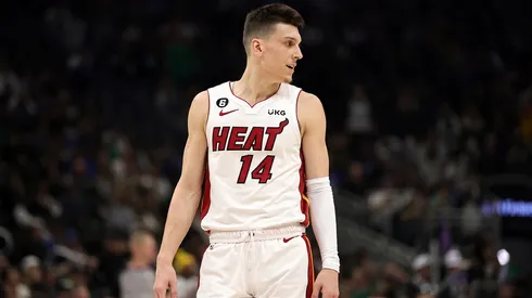 Tyler Herro during the 2023 Playoffs