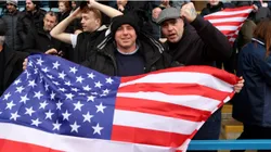 Fans with USA flag