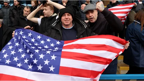 Fans with USA flag