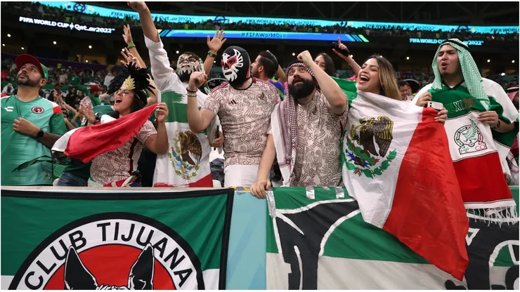 Mexican fans in the Stadium