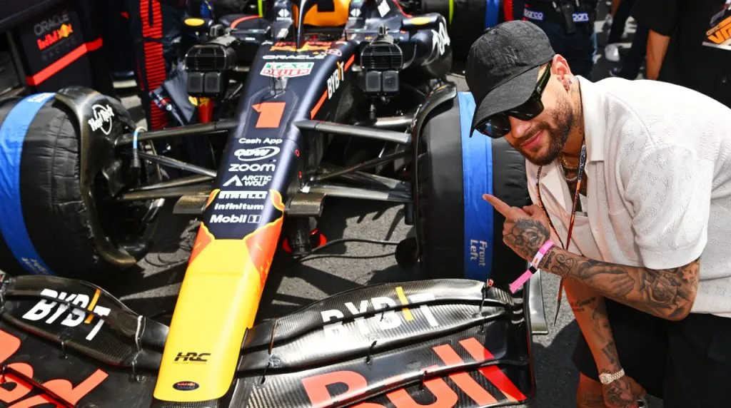 Neymar at F1 Grand Prix of Monaco