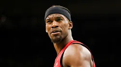 Jimmy Butler of the Miami Heat during the 2023 Eastern Conference Finals against the Boston Celtics