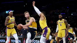 The Lakers in action.