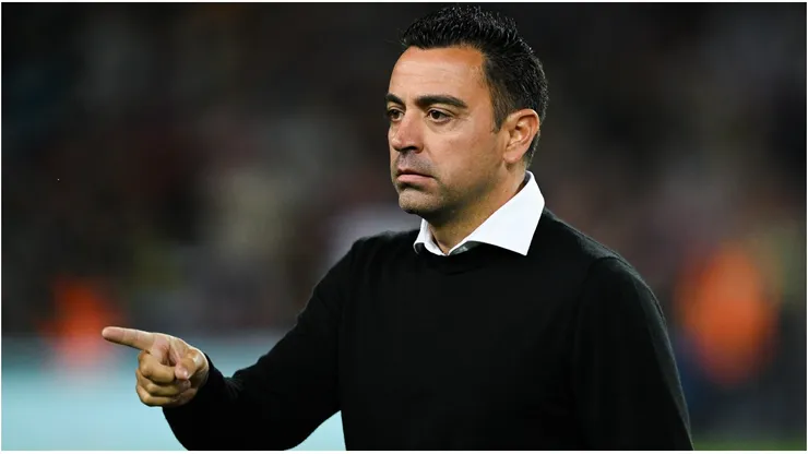 Head Coach Xavi Hernandez of FC Barcelona