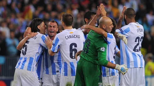 Malaga players in 2013.