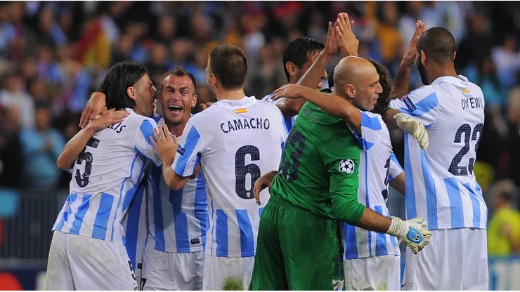 Malaga players in 2013.