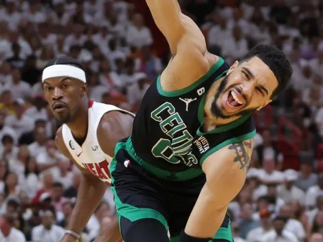 Video: Tatum kicks Adebayo in the head during Conference Finals Game 3