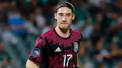 Marcelo Flores with Mexico's national team