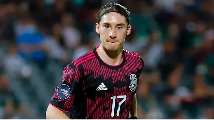 Marcelo Flores with Mexico's national team