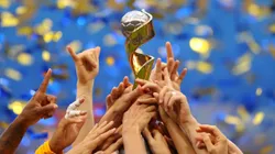 The FIFA Women's World Cup Trophy.