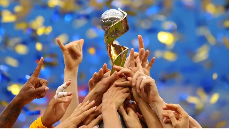 The FIFA Women's World Cup Trophy.