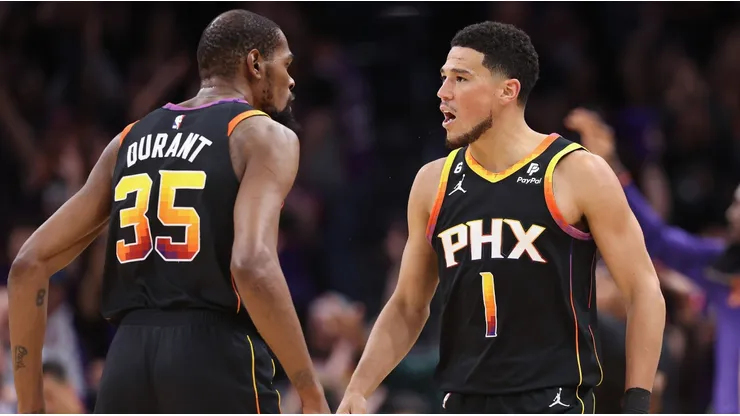 Kevin Durant and Devin Booker
