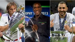 Luka Modric, Clarence Seedorf, and Karim Benzema