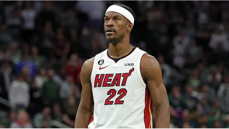 Jimmy Butler in action with the Miami Heat.