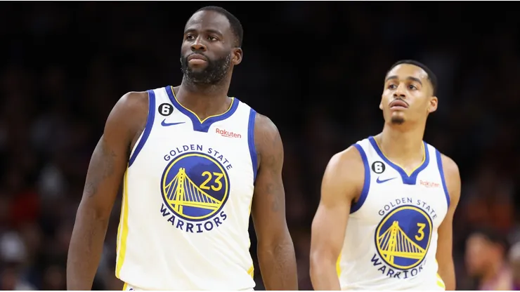 Draymond Green (left) and Jordan Poole