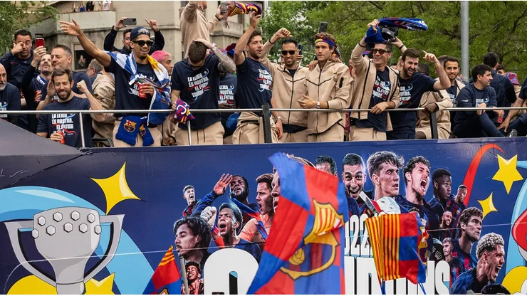 Barcelona victory parade