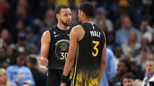 Stephen Curry and Jordan Poole