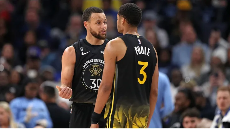 Stephen Curry and Jordan Poole