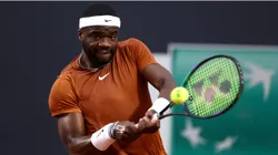 Frances Tiafoe of The United States plays a backhand