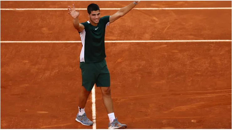 Carlos Alcaraz Garfia of Spain celebrates