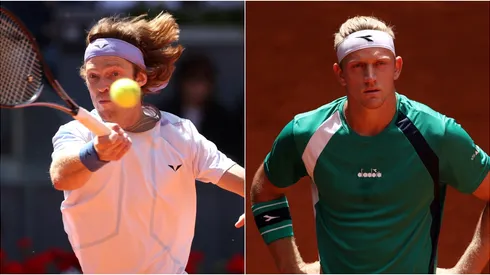 Andrey Rublev (L) and Alejandro Davidovich Fokina (R)