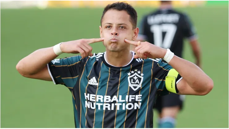 Javier "Chicharito" Hernandez #14 of Los Angeles Galaxy