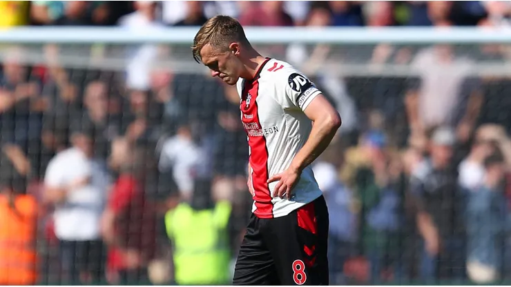 James Ward-Prowse of Southampton during the Premier League match against Fulham