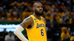 LeBron James of the Los Angeles Lakers