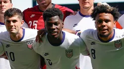 Christian Pulisic, Yunus Musah, and Weston McKennie