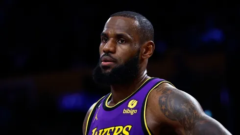 LeBron James of the Los Angeles Lakers