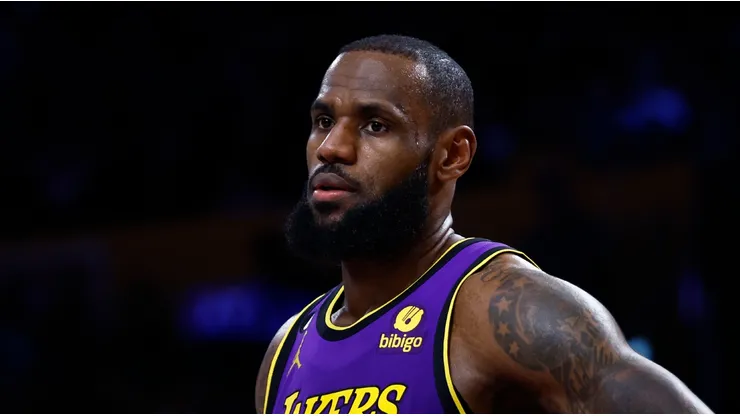 LeBron James of the Los Angeles Lakers