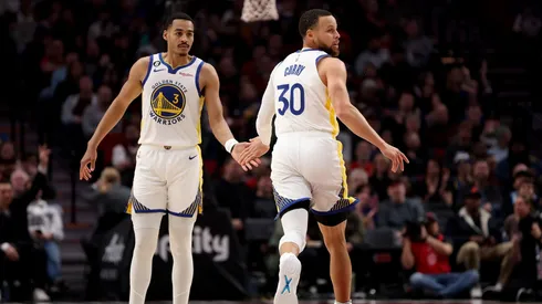 Stephen Curry and Jordan Poole