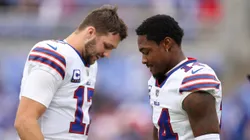 Josh Allen with Stefon Diggs - Buffalo Bills - NFL 2022