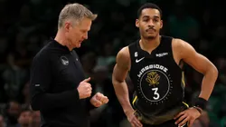 Steve Kerr and Jordan Poole
