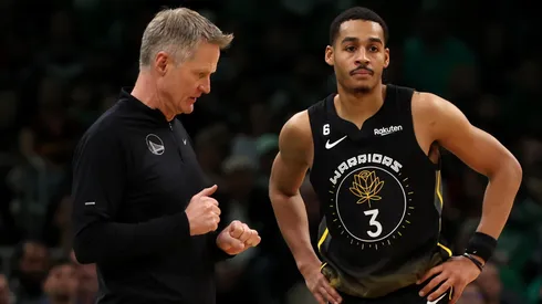 Steve Kerr and Jordan Poole