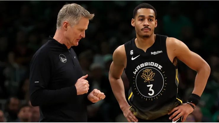 Steve Kerr and Jordan Poole