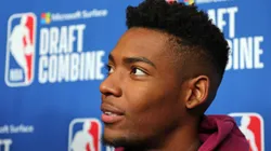 Brandon Miller during the 2023 NBA Draft