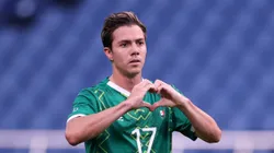 Sebastian Cordova with Mexico's national team at the Tokyo 2020 Olympic Games