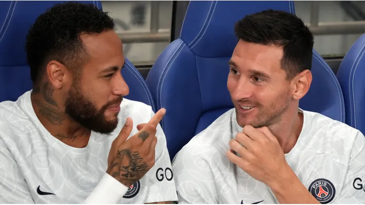Neymar and Lionel Messi at PSG